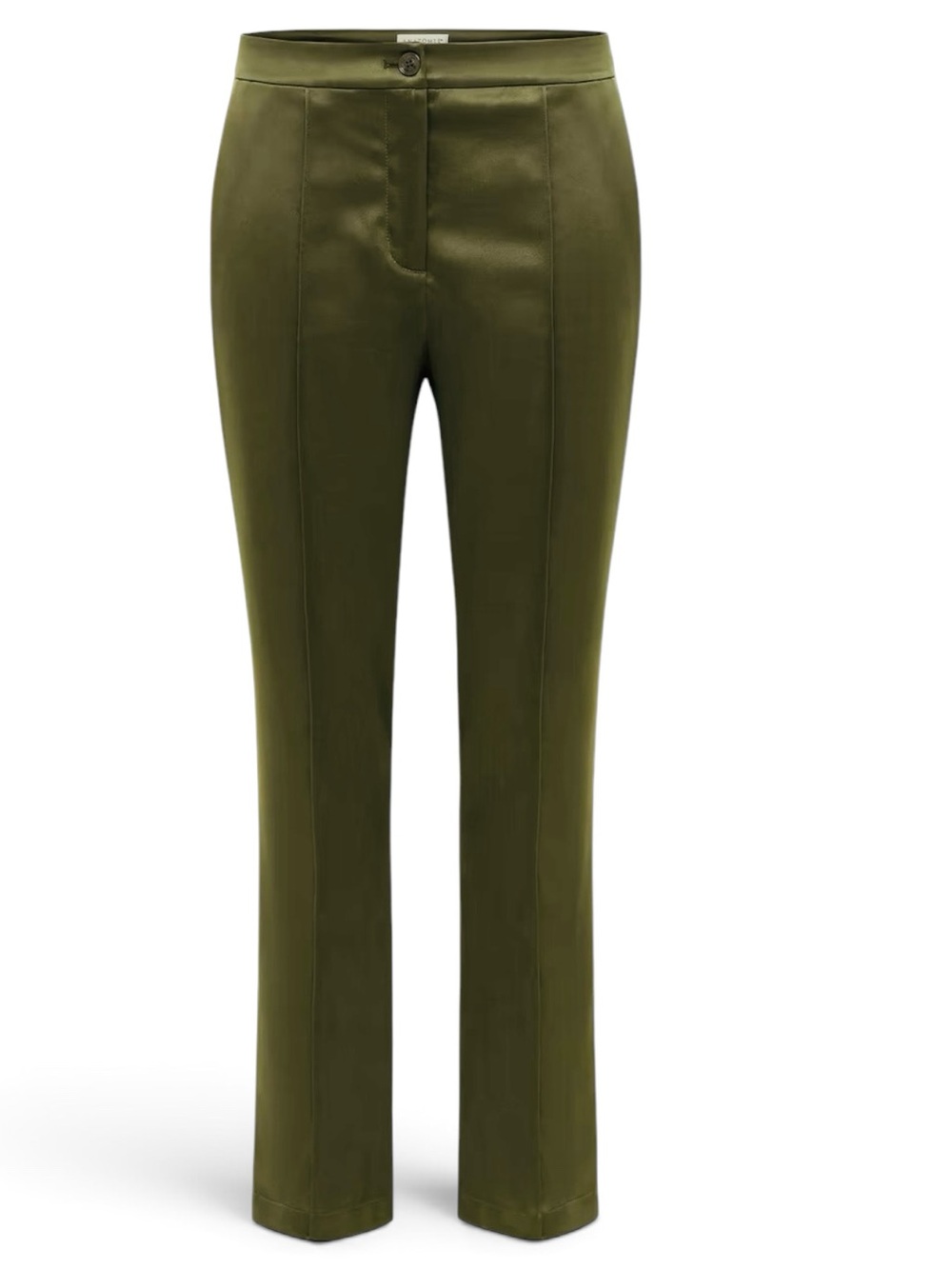 NWT Anatomie Arden Satin Pants S Olive Minimalist  Luxury MSRP $288 Stretch Soft